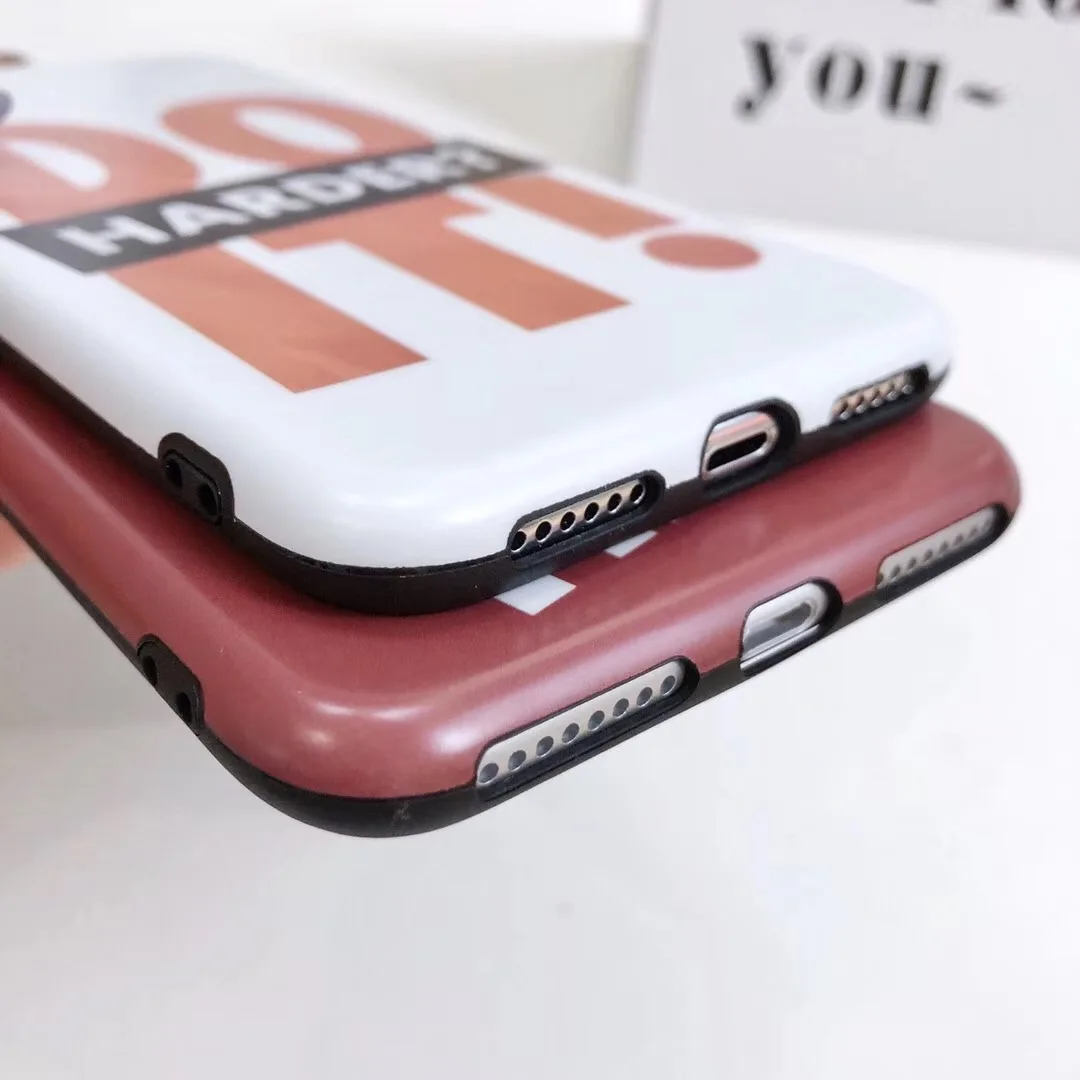 Fashion Hip hop Cool tide Simple Text Personality cover case for iPhone 8 7 6 6s Plus X XR Xs Max Silicone phone back shell |