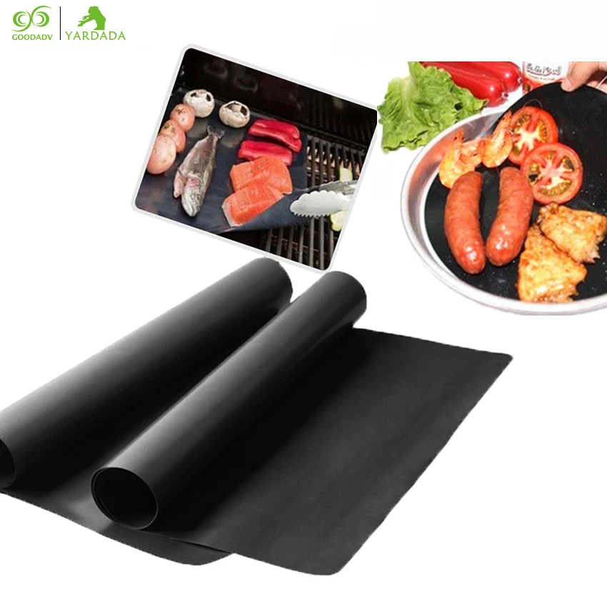 1*Non-Stick BBQ Grill Mat Barbecue Baking Liners Teflon Heat Resistant Roast For Party Reusable Cooking Tools | Дом и сад