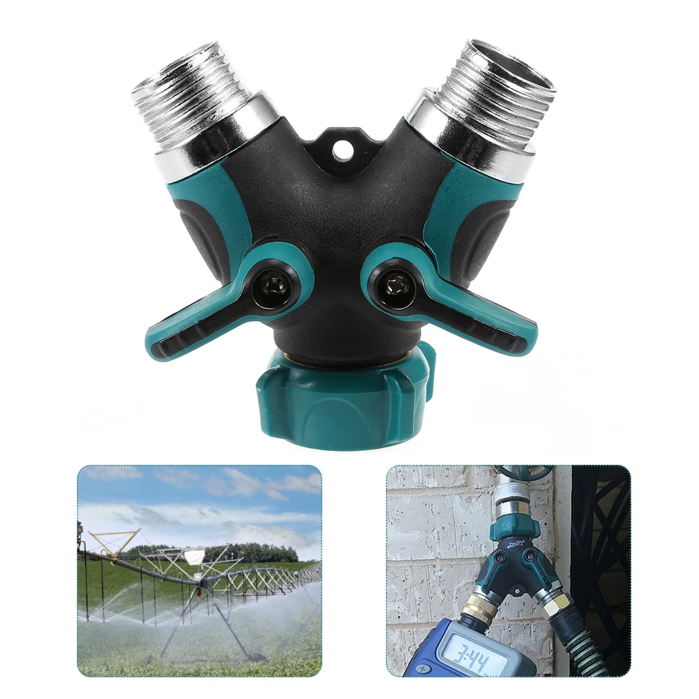 Y клапан 2 способа шланг садовый кран соединитель сплиттер прочный и