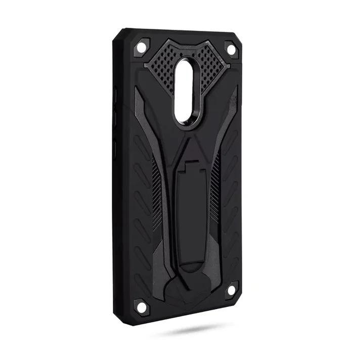 Black Для Xiaomi Redmi 4X Note 4 4X противоударный жесткий PC TPU Защитный чехол с подставкой задняя крышка для Xiaomi Redmi Note 4 4X Coque Redmi Note 7 8 - Цвет: Black
