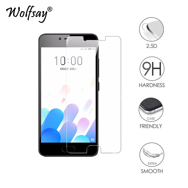 2pcs Glass For Meizu M5C Screen Protector Tempered Phone Protective Film Wolfsay | Мобильные телефоны и аксессуары