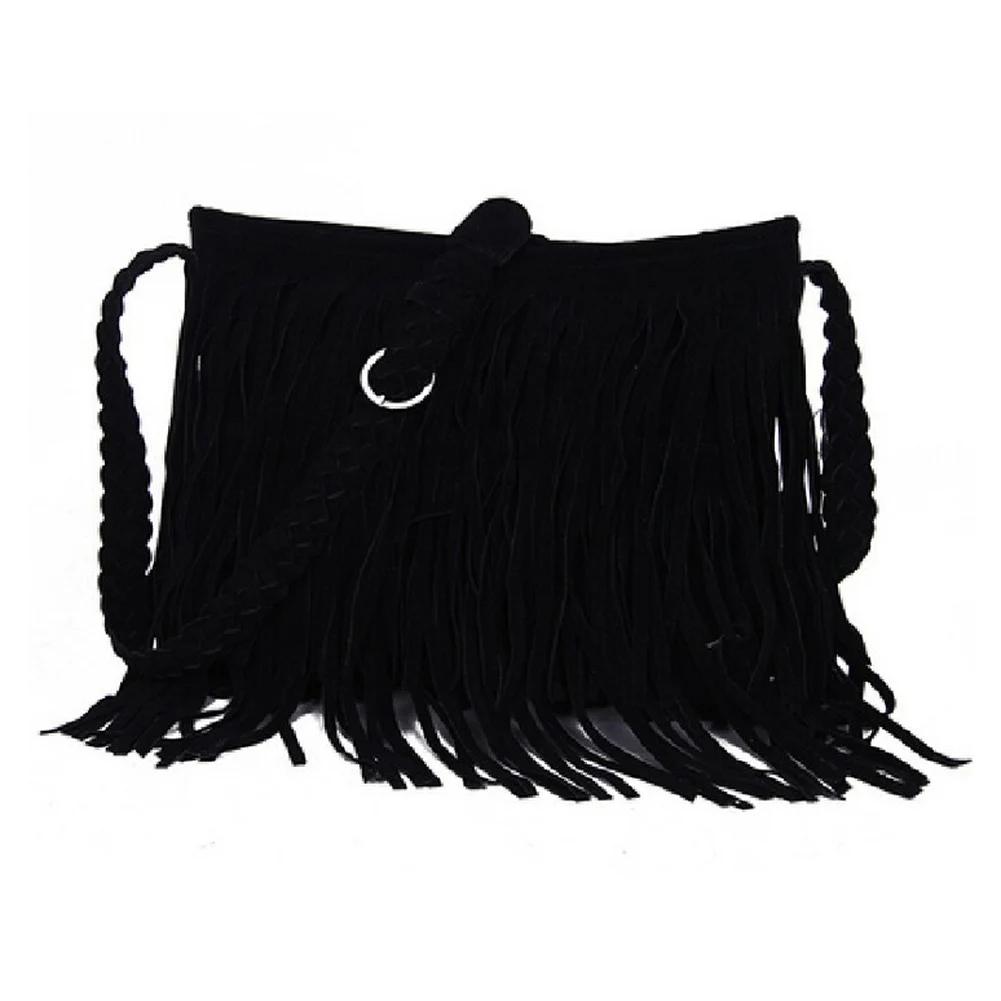 Повседневные женские туфли с бахромой на плечо сумка через сумка-тоут Сумки из
