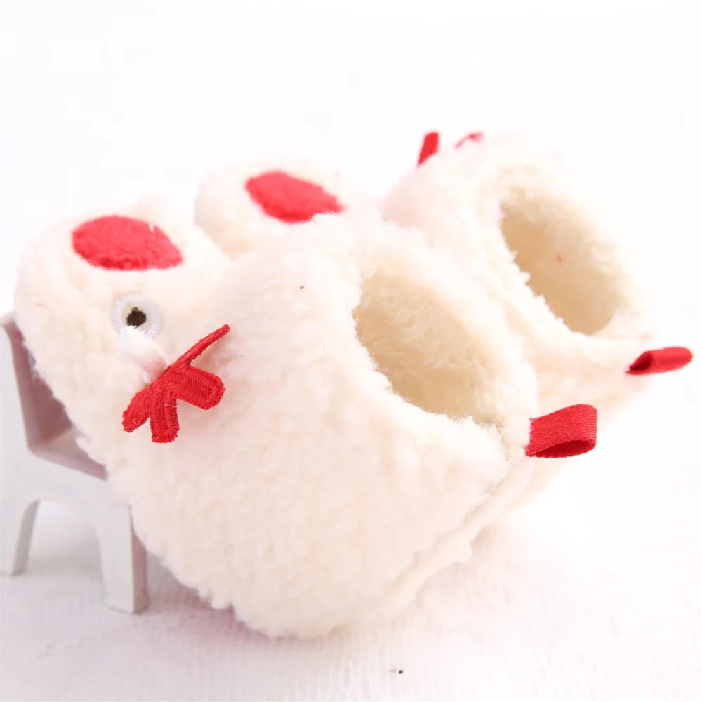 1 Pair Toddler Baby Shoes First Walker Christmas Deer Santa Claus Soft Soled Warm Indoor 11-13CM Loop Walking Shoe |