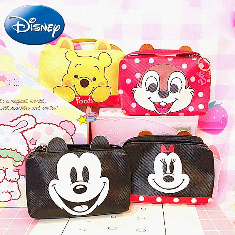 Детский плюшевый рюкзак Disney Mickey Minnie мини-кошелек детские сумки на плечо