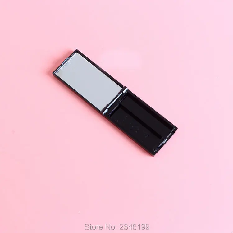 40 шт./лот блестящая черная помада компактные 1 сетка пустой тени для век Пудра DIY