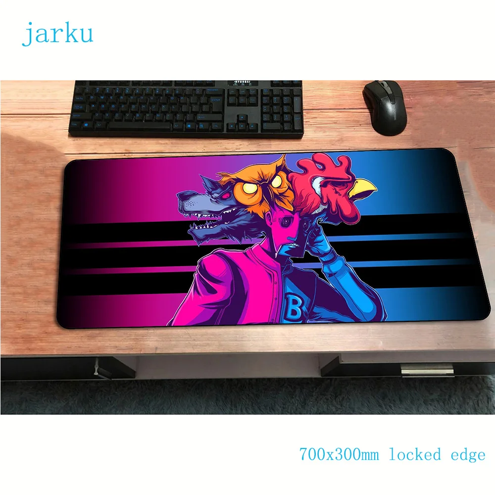 Коврик для мыши hotline miami 700x300x2 мм игровой коврик Аниме подарок офисный notbook