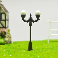 3v double head light model lamppost warmwhitecoldwhite railway train lights diorama sand table architecture building landscape