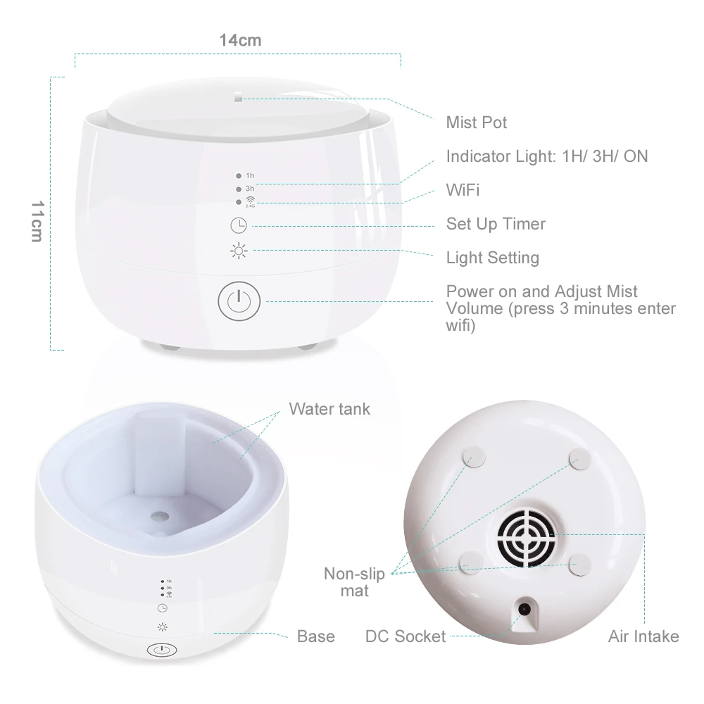 Zemismart Alexa Google диффузор Wi Fi Голосовое управление Умный дом умный жизнь приложение