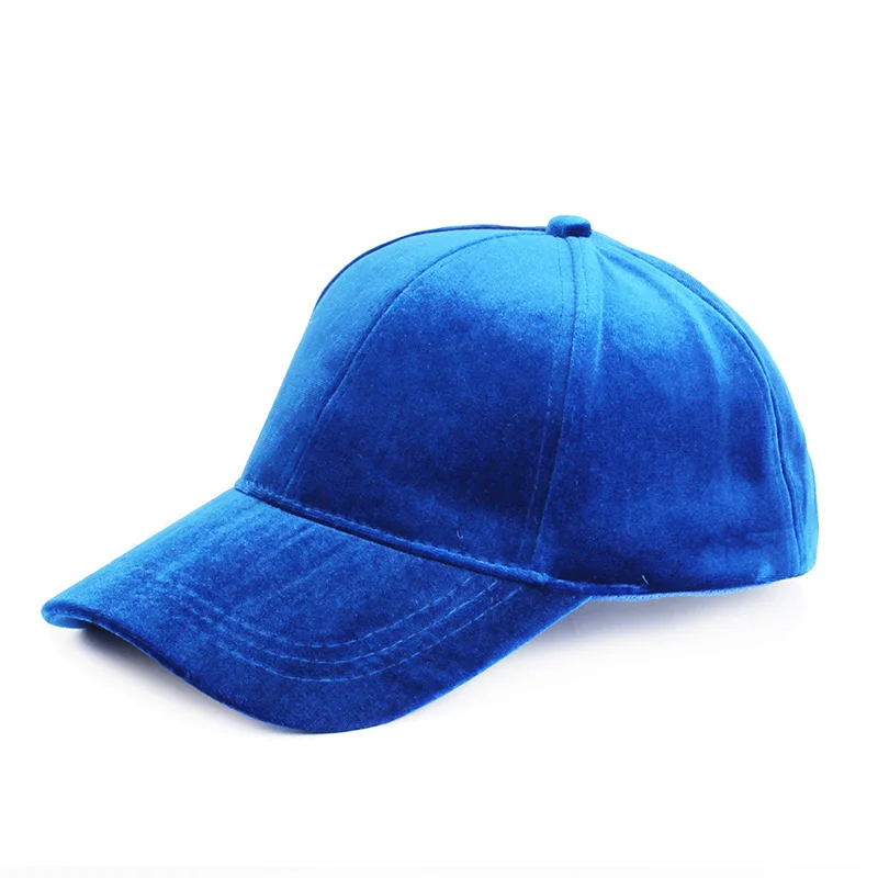 Blue Бренд Geebro,, Весенняя Вельветовая бейсболка, женская, простая, черная, мужская, модная, чистая Кепка, s, плоская кепка, Bone Gorras Casquette - Цвет: Blue