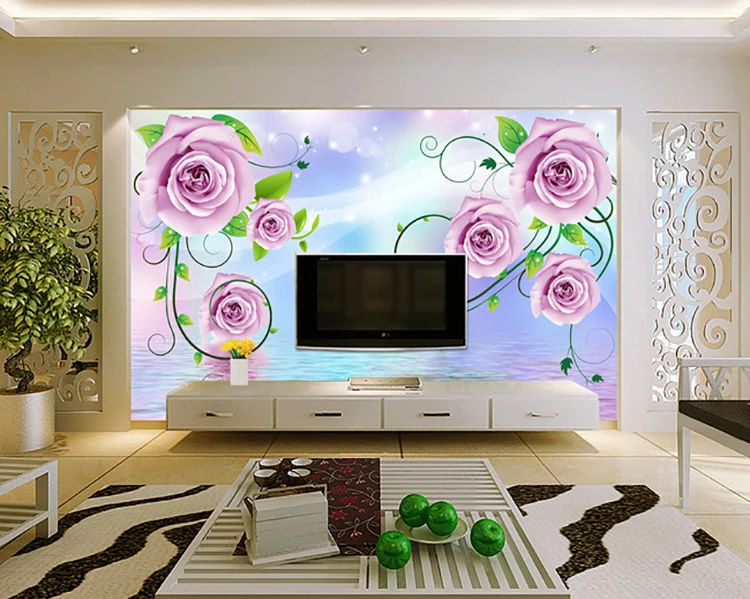 Модная лучшая настенная роспись с окружающей средой обои нетканые papel parede 3d
