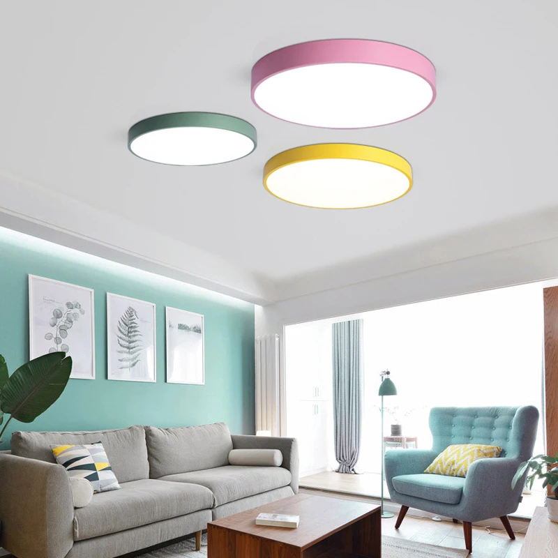 QLTEG светодиодные потолочные светильники для спальни с дистанционным управлением