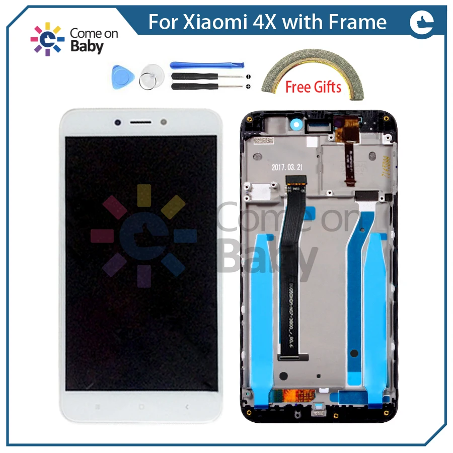 Оригинальный Для Xiaomi Redmi 4x ЖК дисплей с сенсорным экраном дигитайзер в сборе