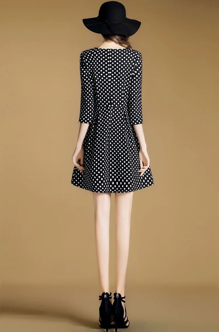 Летнее платье 2017 элегантные Для женщин мода Европейский Дизайн волны o образным