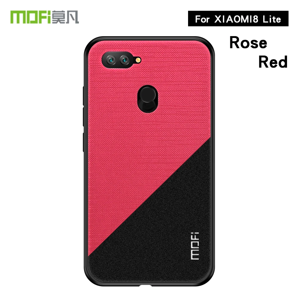 For Xiaomi Mi 8 Lite Case Cover MOFi PC + TPU Cloth Phone Cases Shockproof Back for Mi8 |
