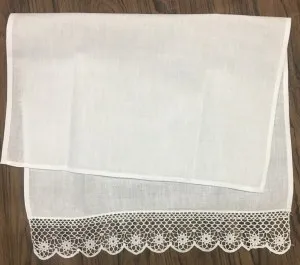 Set of 12 Home Garden Hand Towels Linen Lace Border Tea Towel 14X22-inch Cleaning Cloth Guest Dish Kitchen Bathroom | Аксессуары для
