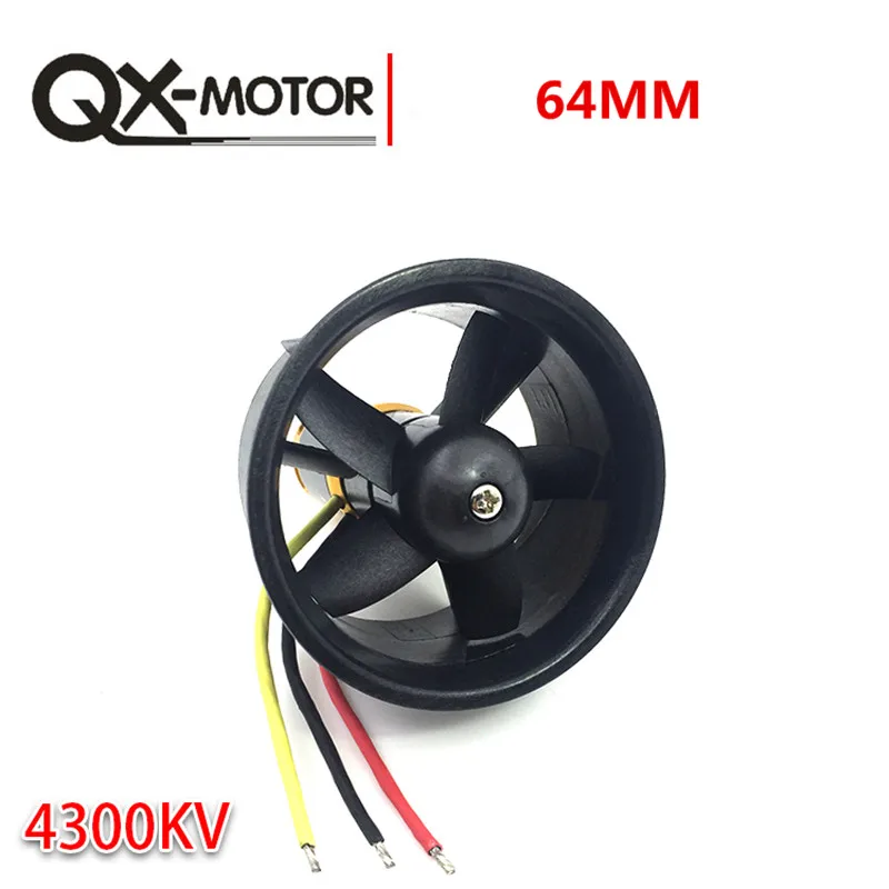 QX двигатель 64 мм EDF все наборы QF2822 4300KV с 5 лезвиями Ducted Fan для RC Самолет|motor with|64mm