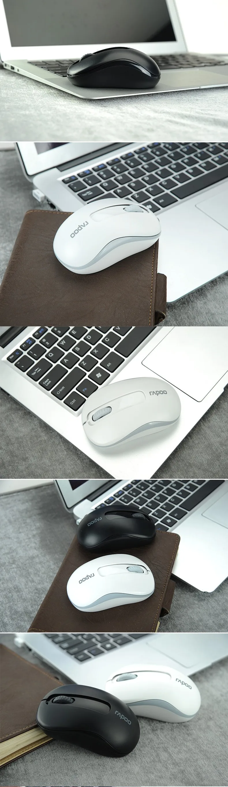 RAPOO M217 2,4 ГГц Беспроводная перезаряжаемая мышь Smart Sleep Silent Mute оптическая USB эргономичная игровая мышь для ПК ноутбука компьютера