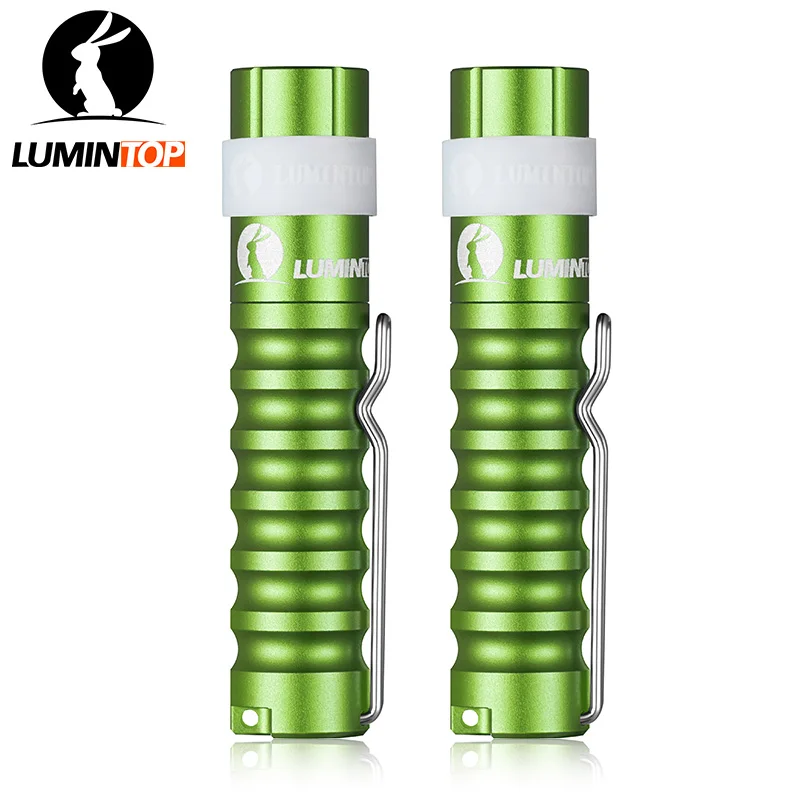 LUMINTOP 2 шт. Красочный мини червь фонарик 110 люмен AAA брелок с зажимом Cree