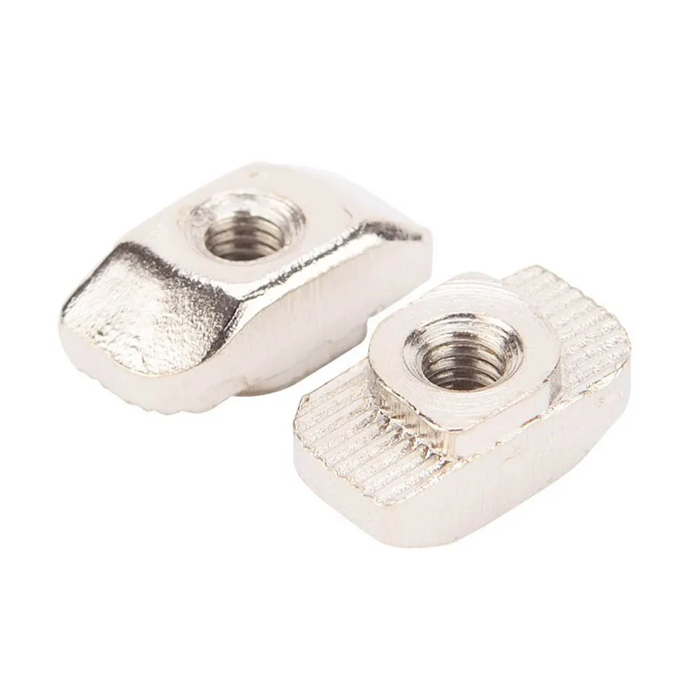 100 PCS Nickel-plated carbon steel Post Assembly M4 T Nut for 3030 Aluminum Profile Drop Shopping | Обустройство дома
