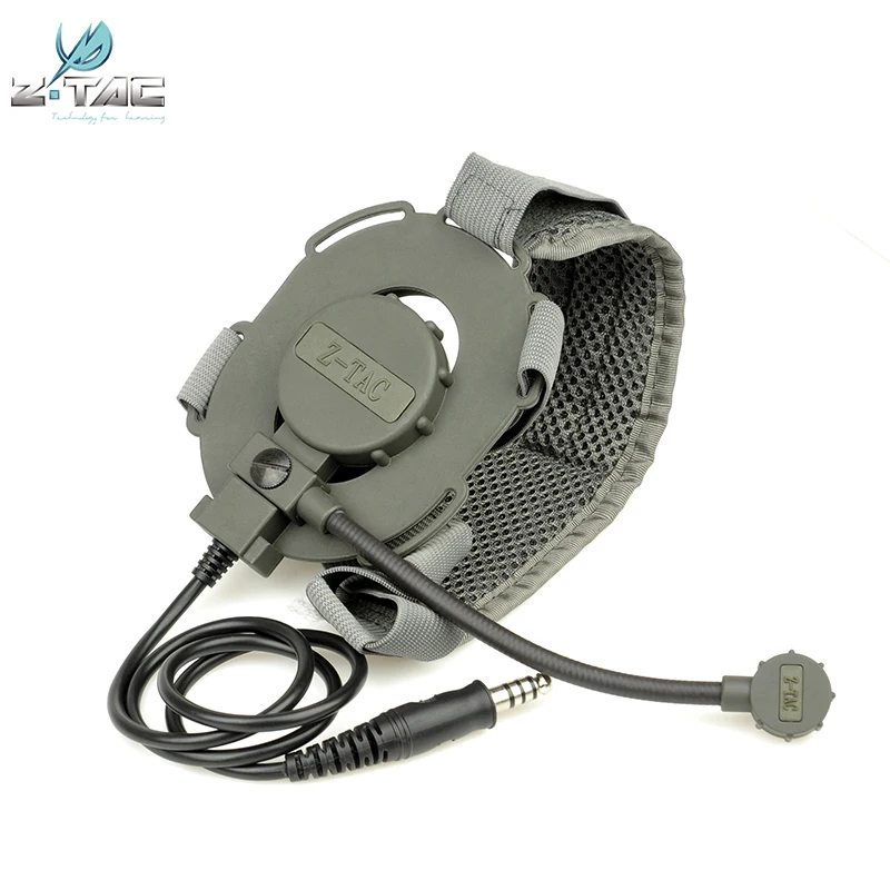 Тактическая Военная гарнитура Z для страйкбола Bowman Evo III и U94 PTT KENWOOD + BAOFENG888S рация