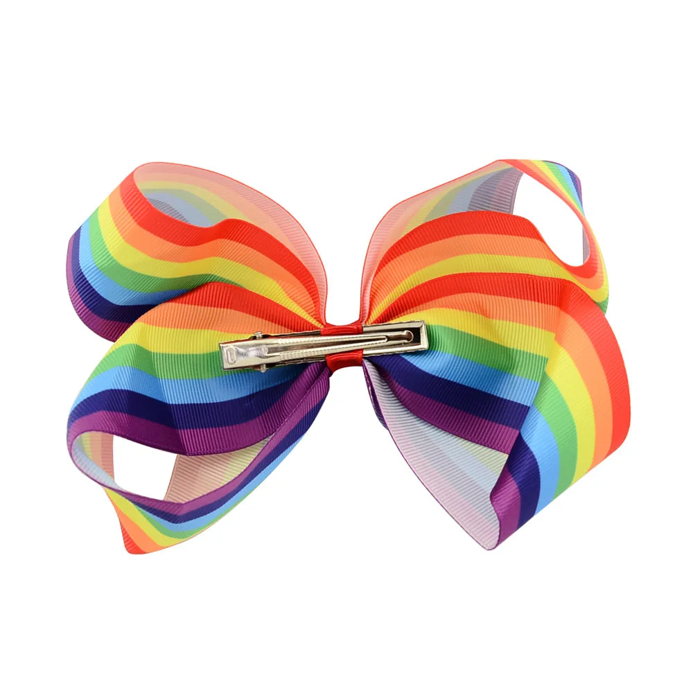 Банты для волос в радужную полоску 7 шт./лот 6 дюймов|hair accessories|hair accessories designerhandmade hair