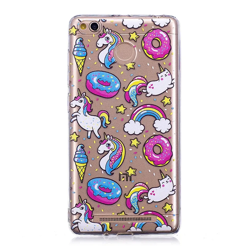 Чехол Wekays для Coque XiaoMi RedMi 3 S Pro 4A мультяшный Единорог Силиконовый ТПУ чехол Xiaomi 4 A