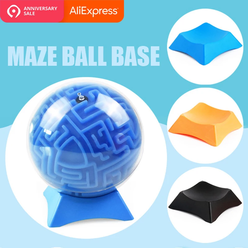 

1 Piece Ball Toy Stand Display Holder Rack Support Base For Sport ball Labyrinth Ball Puzzle Toy 3D Maze Ball 7.2x7.2x2.7cm
