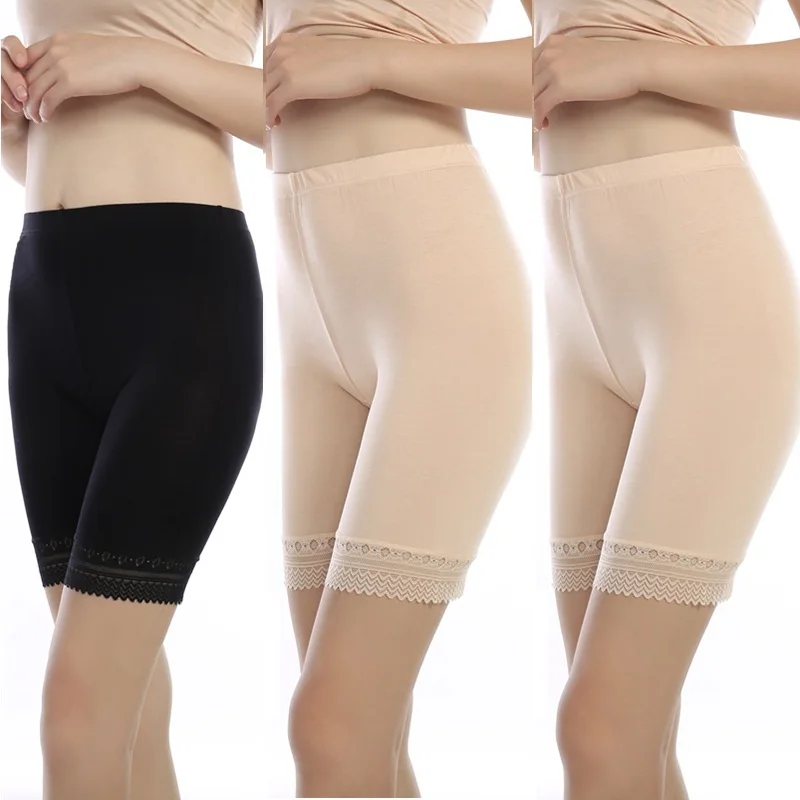 

3pcs/lot soft and comfortable modal material boxer shorts safety pant for women panties big size high waist ladies' underwear