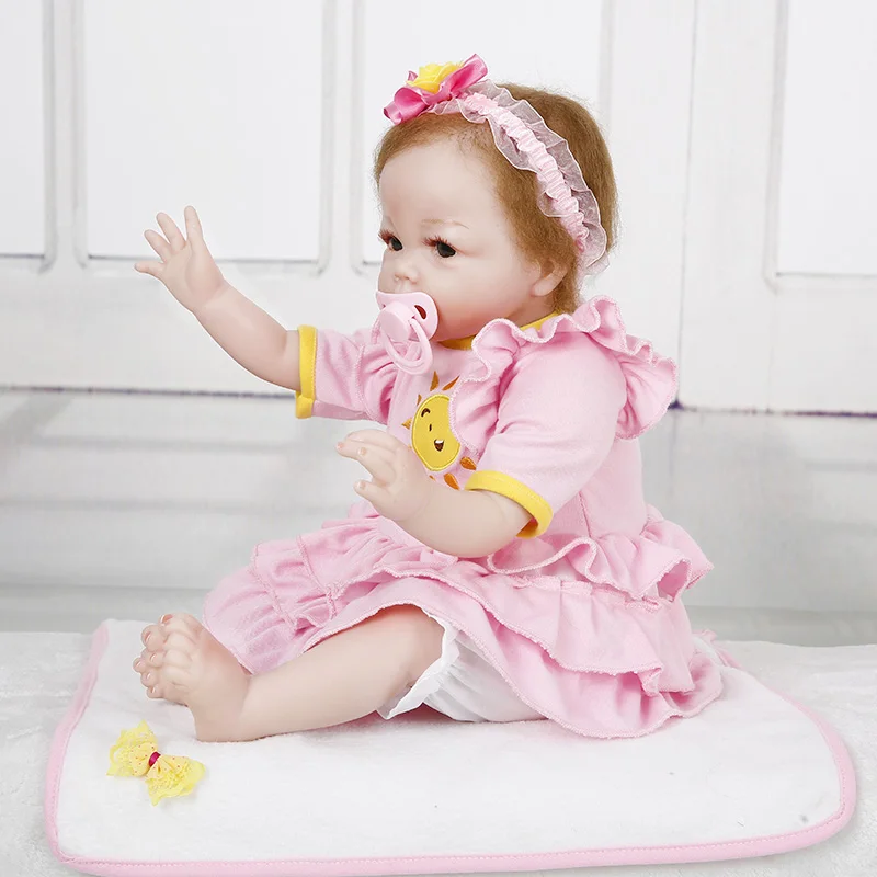 Princess Anna 22in Lovely doll reborn babies silicone baby dolls realistic lifelike toys birthday gift | Игрушки и хобби