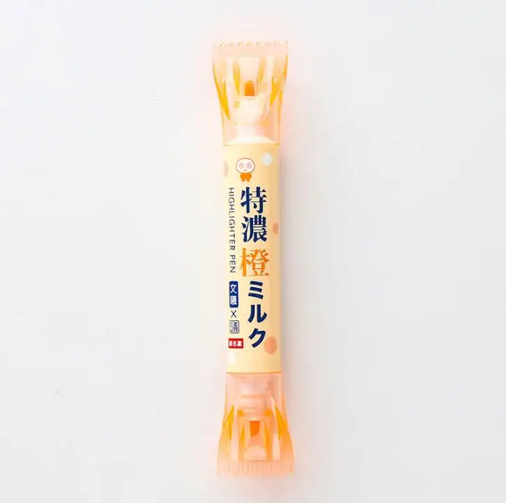 6 1 Pcs Kawaii Japanese Style Candy Highlighter Pens Double Headed Hilighter Scribble Cute Liquid Pastel Chalk Mark Art Stationery - Цвет: 6
