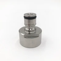 stainless carbonation cap ball lock type fit on soft drink pet bottles homebrew kegging new