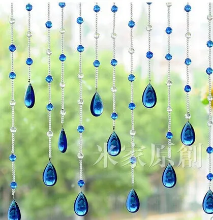 20meters/lot crystal glass beads strands door curtain crystal bead curtain shade curtain new porch hang curtain