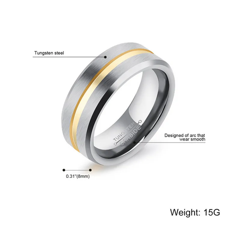 2017 Быстрая бесплатная доставка белый и золотой Вольфрам Ретро Стиль Сталь Для