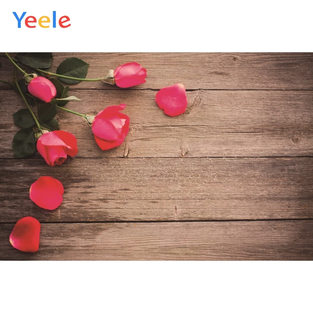 

Yeele Wood Photocall Grunge Texture Roses Vintage Photography Backdrops Personalized Photographic Backgrounds For Photo Studio