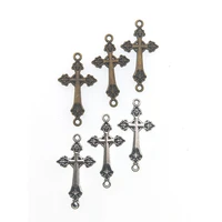 20pcs 3016mm christ cross charms pendant jewelry for necklace bracelet earrings clasp connectors diy making jewelry parts