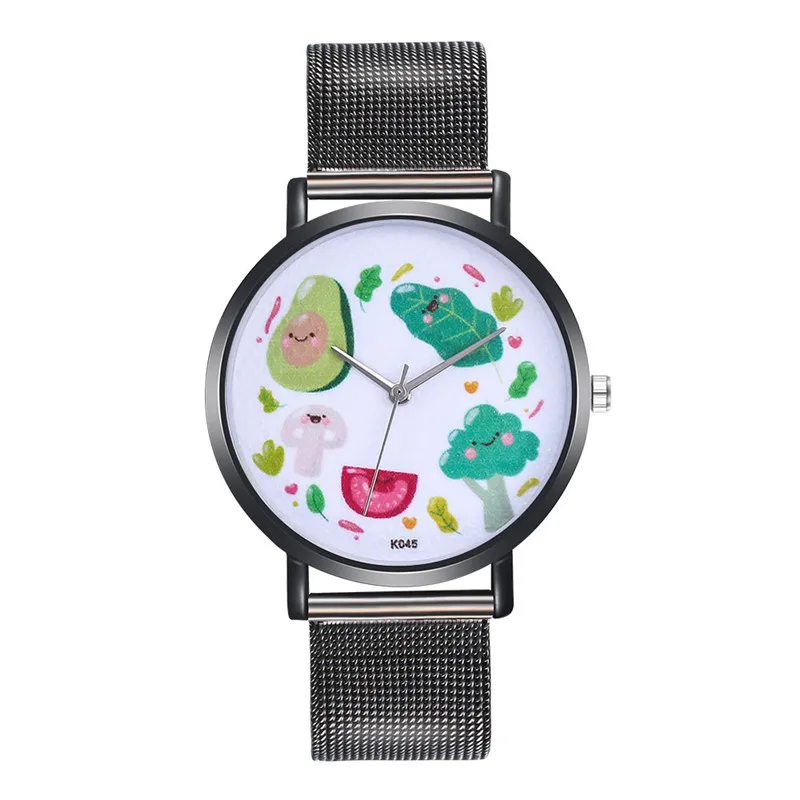 FUNIQUE Relojes Feminino ультра тонкие наручные часы для женщин авокадо сталь кварцевые