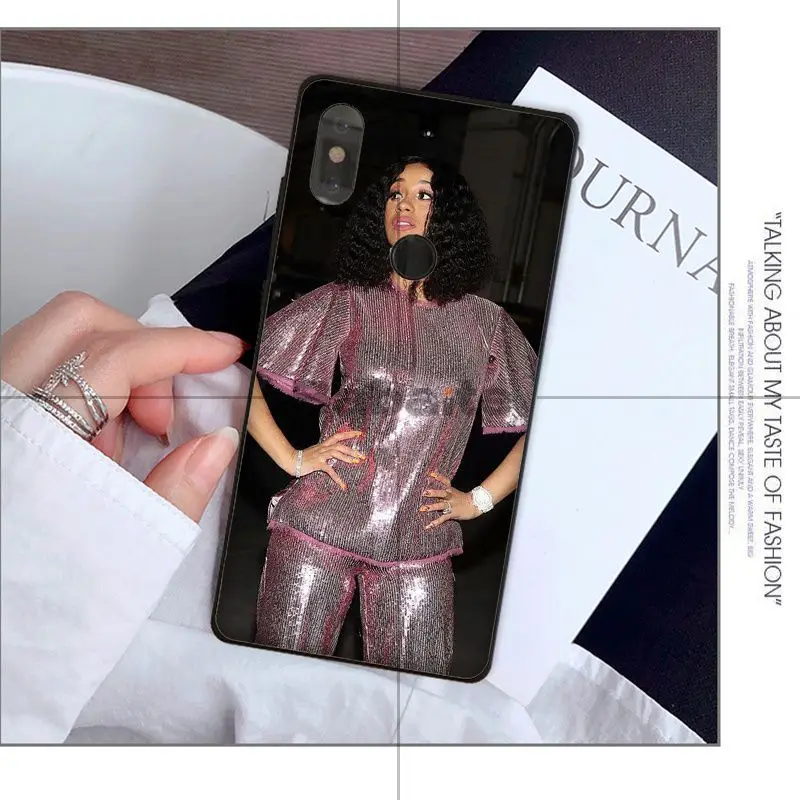 Babaite American Rap Singer Cardi B Coque Shell Phone Case for Xiaomi Mi 8 SE 6 Note 3 MIX 2 2S Cover | Мобильные телефоны и