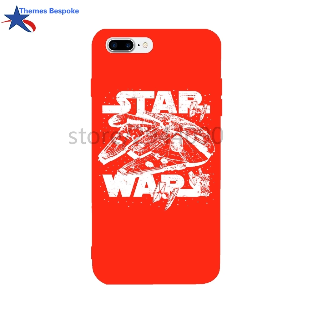 Star Wars Millennium For Iphone 6/8plus/7 Soft TPU Ultra-thin Protect Covers X/8/6s Plus Candy Color 4.7/5.5Inch |