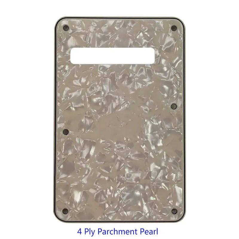 Parchment Pearl Pleroo пользовательские гитарные части-для США Страт гитара тремоло крышка Страт задняя пластина Гитара Pickguard скретч пластина - Цвет: Parchment Pearl