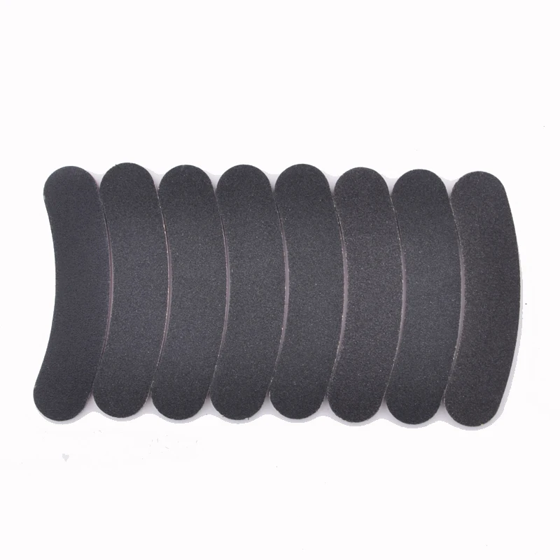 Пилки для дизайна ногтей черные наждачные пилки с бананом 100 шт.