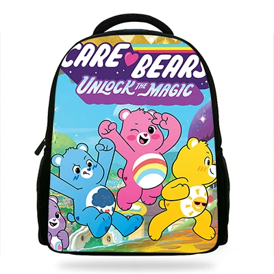 F7857 Милые Care Bears футболка с изображением персонажей видеоигр сумка рюкзак для начальной школы школьные рюкзаки, детские школьные рюкзаки для девочек детская школьная сумка Класс элементов, на возраст 1, 3, 4 - Цвет: F7857