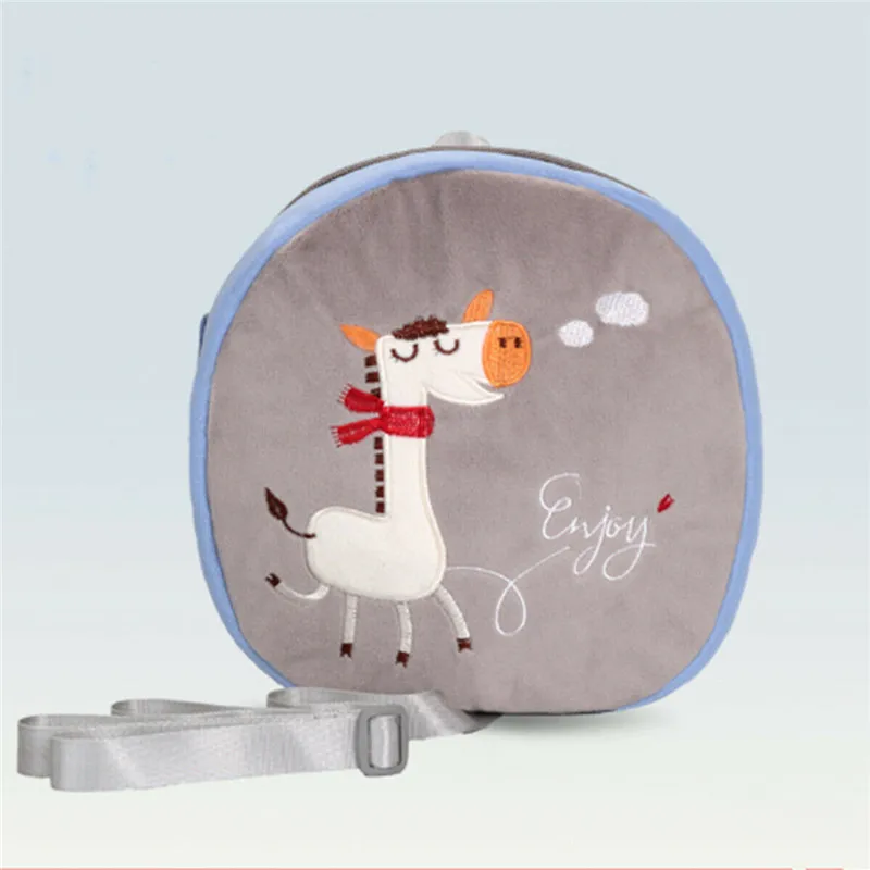 Рюкзак детский из ткани Оксфорд с ремешком изображением животных | Багаж и сумки