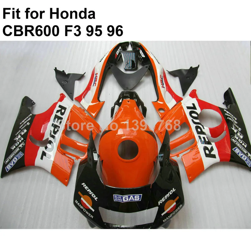 Высокое качество ABS Обтекатели для Honda CBR600 F3 1995 1996 белый красный черный обтекатель комплект CBR600 F3 IN16
