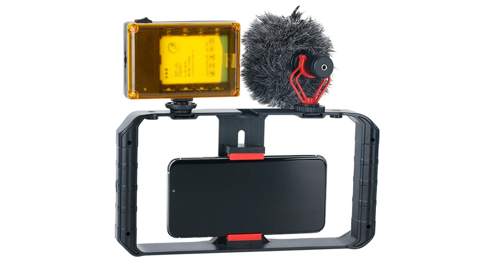 Ulanzi U-Rig Pro смартфон видео Риг мобильный Vlogging Filmmaking стабилизатор с 1/4 винтом Холодный башмак крепление для iPhone Xiaomi