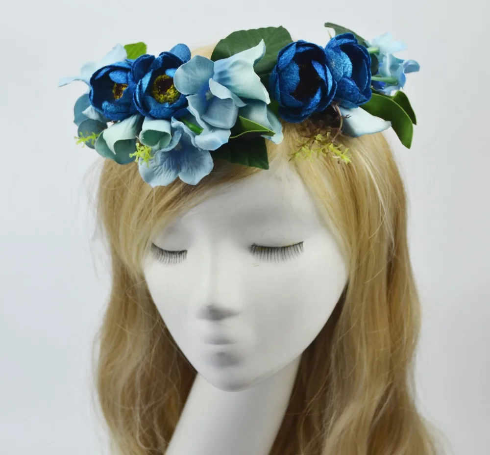 Имитация венка головная повязка для женщин ротанговая имитация головки цветка