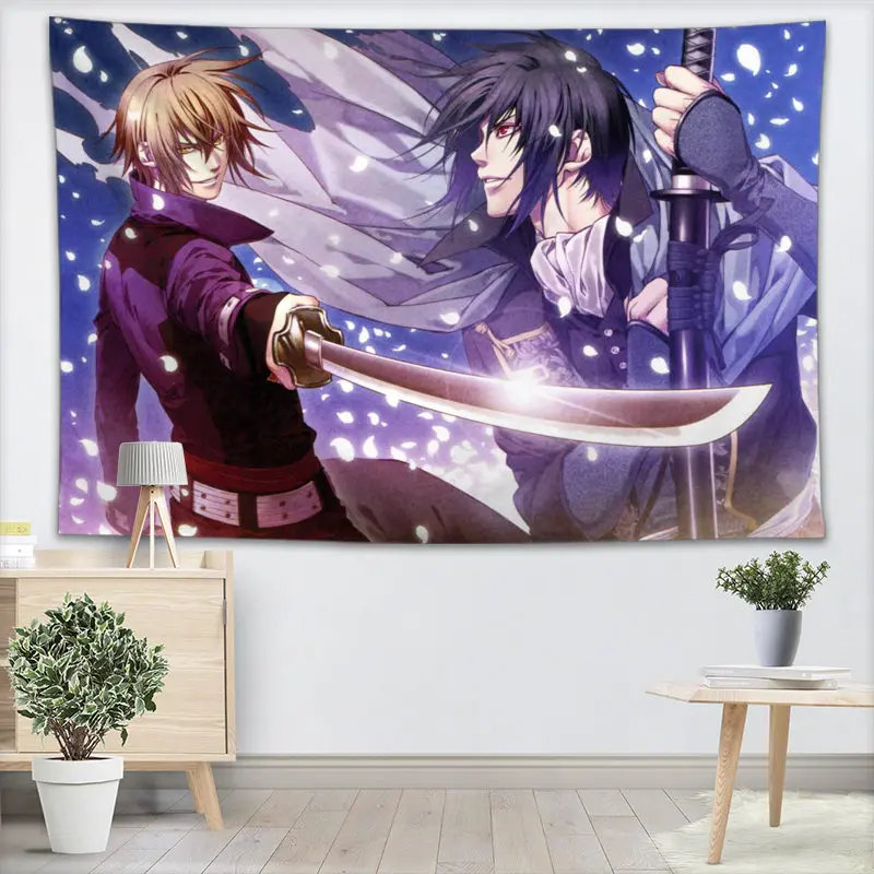 Настенный Гобелен Hakuouki Anime гобелены на стену для домашнего декора, Настенный Ковер, пляжный плед, коврик для йоги