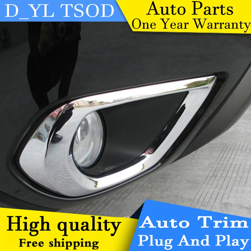 Chrome Front fog light lamp cover Trim For 2013 2014 2015 Forester high quality chrome stickers trim car styling 2 pcs | Автомобили и