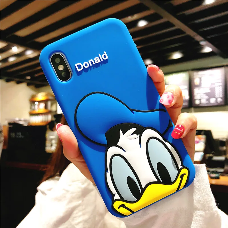 Силиконовый чехол для телефона для iphone X, XS, XR, X, s, Max, Дональд, чехол для iphone 6, 6s Plus, 7, ipone, 8 Plus, Маргаритка, резиновый чехол - Цвет: Blue Donald