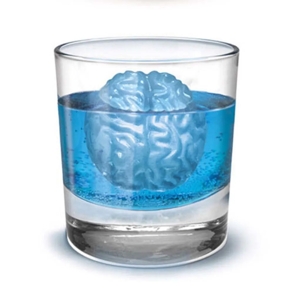 ISIX Silicone Brain Shape Ice Freeze Cube Tray Maker Mold Mould Bar Party Drink |
