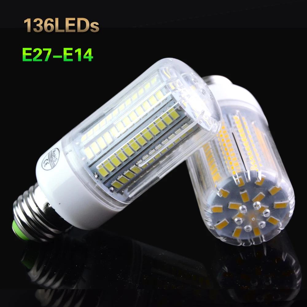 Светодиодная лампа Кукуруза E27 E14 5730 в CFL 7 Вт 11 12 15 18 20 24 36 48 56 69 72|light area|light emitting diode